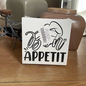 Bon Appetit Wood Sign